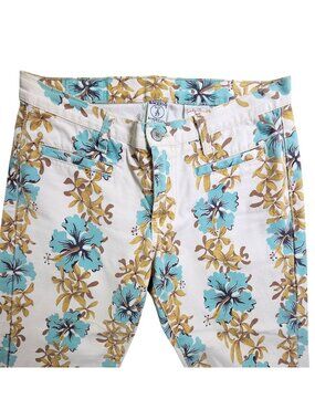 Lucky Brand Womens Hula Wear Floral Naval Pant Size 4/27